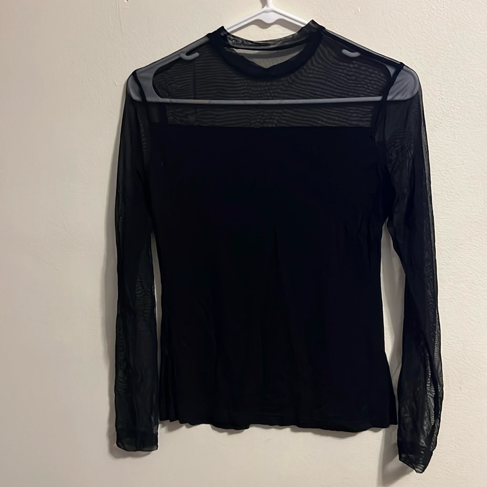 SHEIN, size medium, black and mesh sleeves